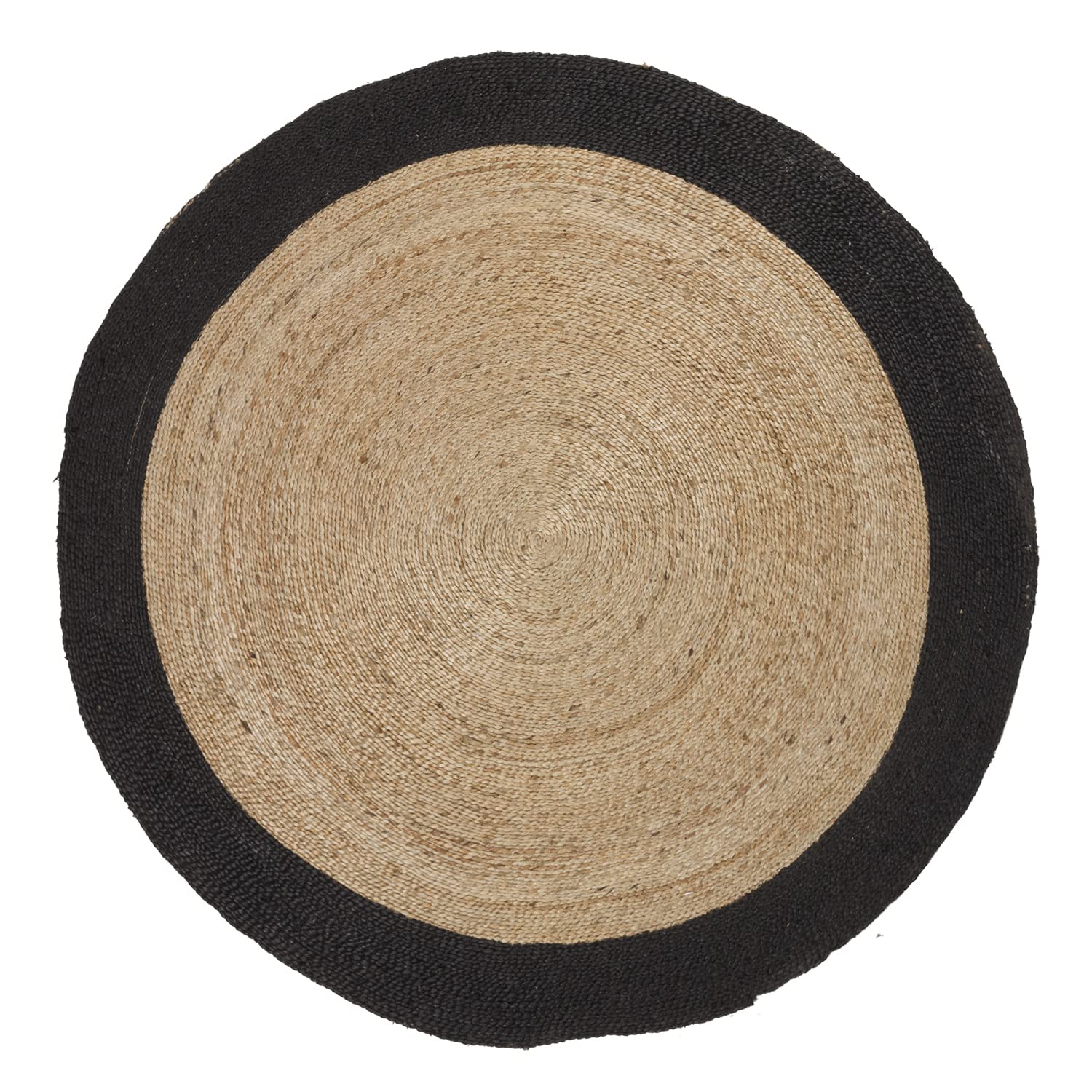 Sklum Dagna Tappeto Rotondo Iuta Nero Ø150 cm