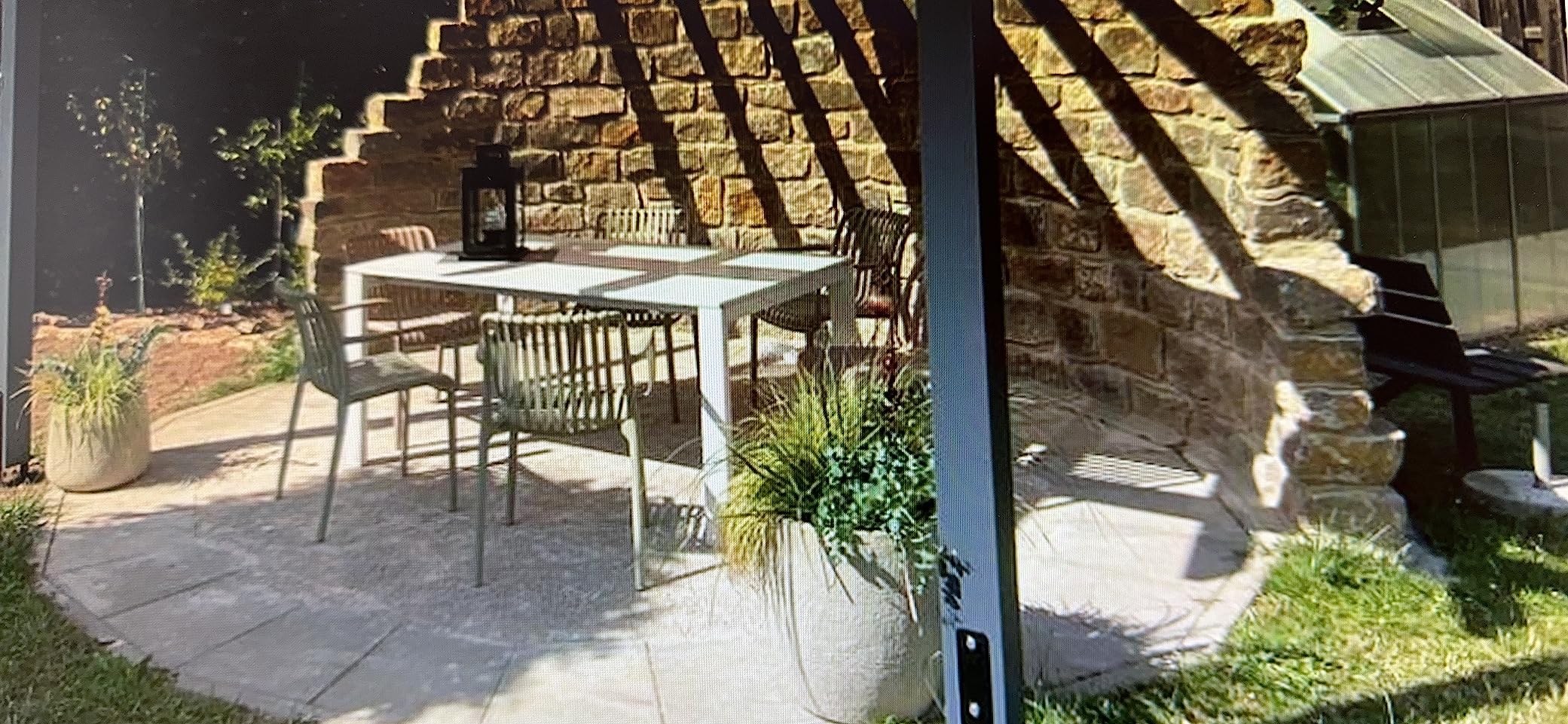 Sklum Wendell Sedia da Giardino con Braccioli Antracite Anti UV