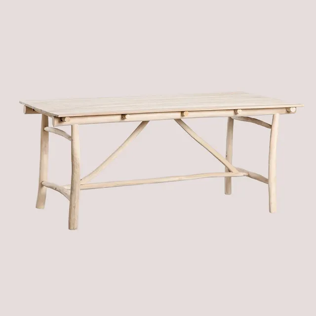 Sklum Nabila tavolo da giardino in teak 180x100 cm