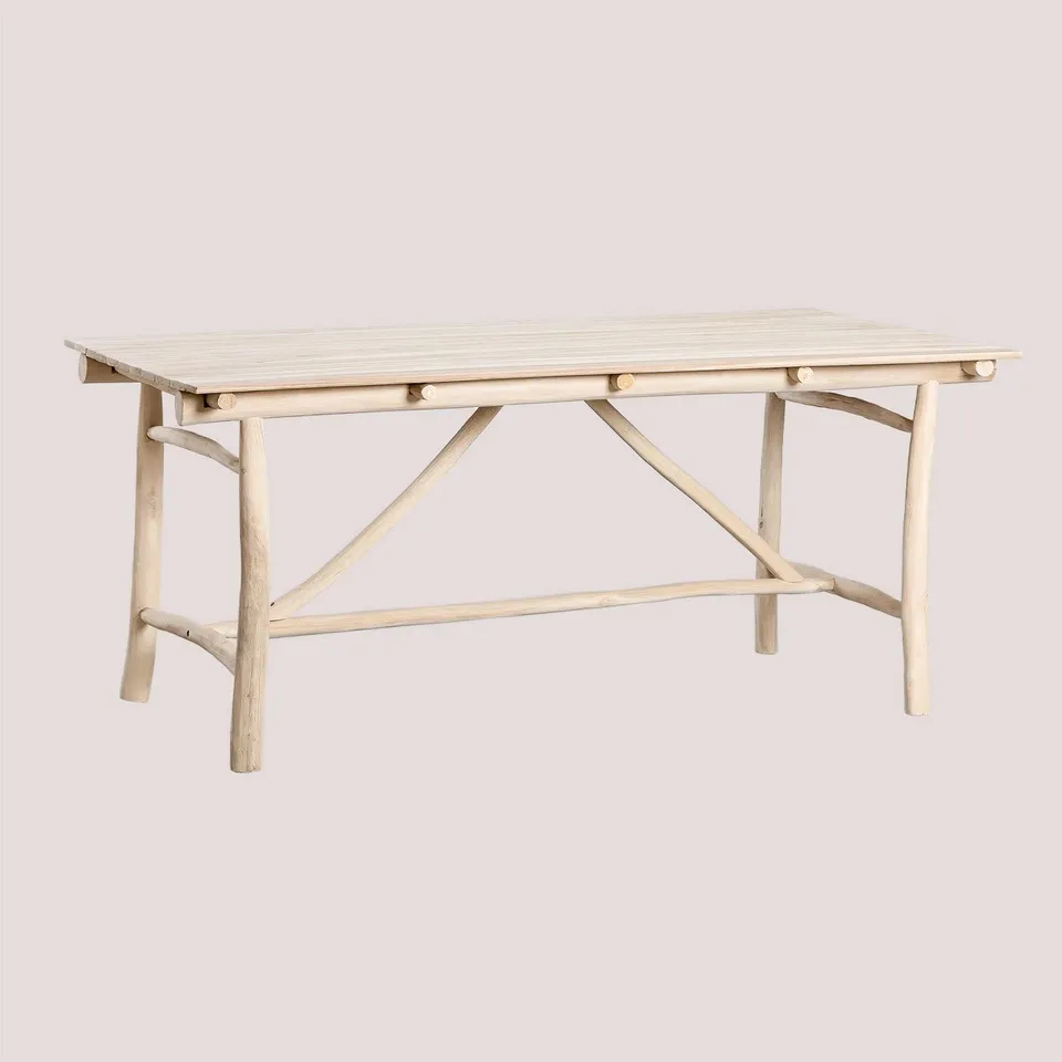 Sklum Nabila tavolo da giardino in teak 180x100 cm