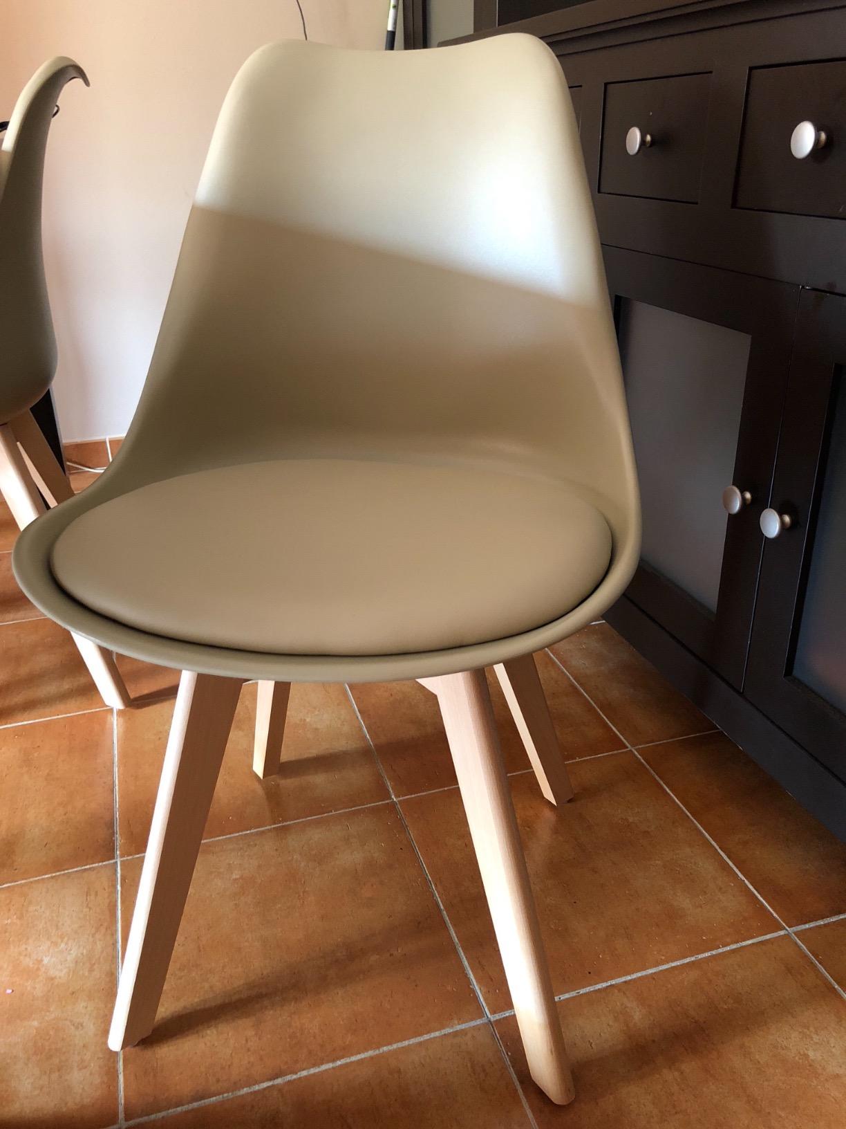 Sklum set 4 sedie pranzo nordiche polipropilene