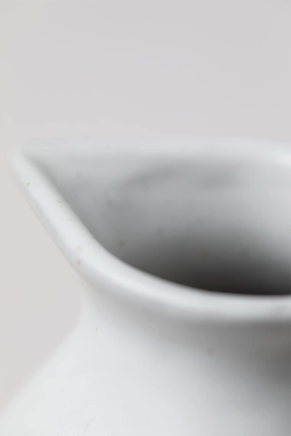 Sklum Aledi Vaso in Ceramica Bianco Antico Viso 21 cm