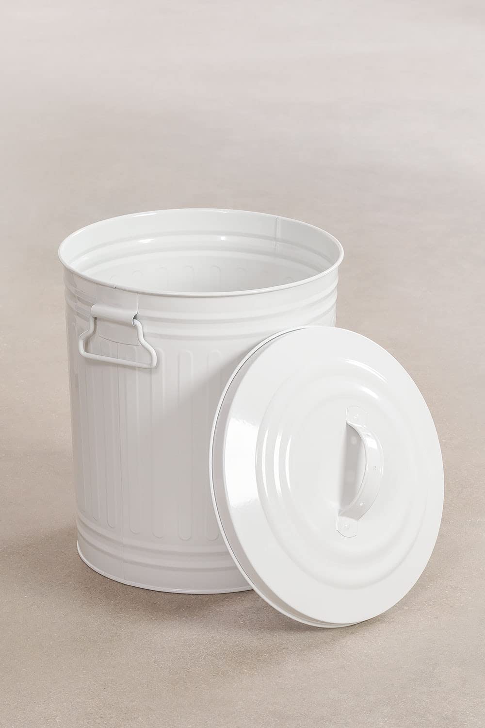 Sklum Sonella Pattumiera 15 L con Coperchio in Ferro