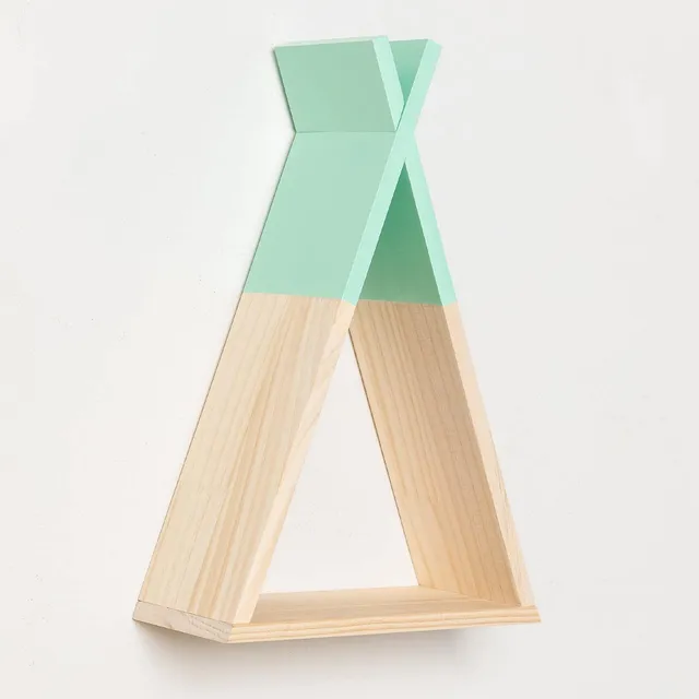 Sklum Sius Kids mensola da parete legno pino verde menta