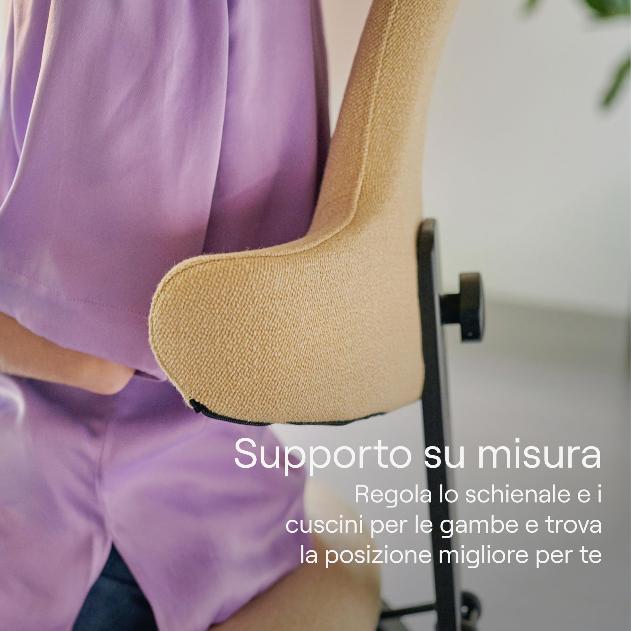Varier Thatsit sedia ergonomica naturale/nero in faggio