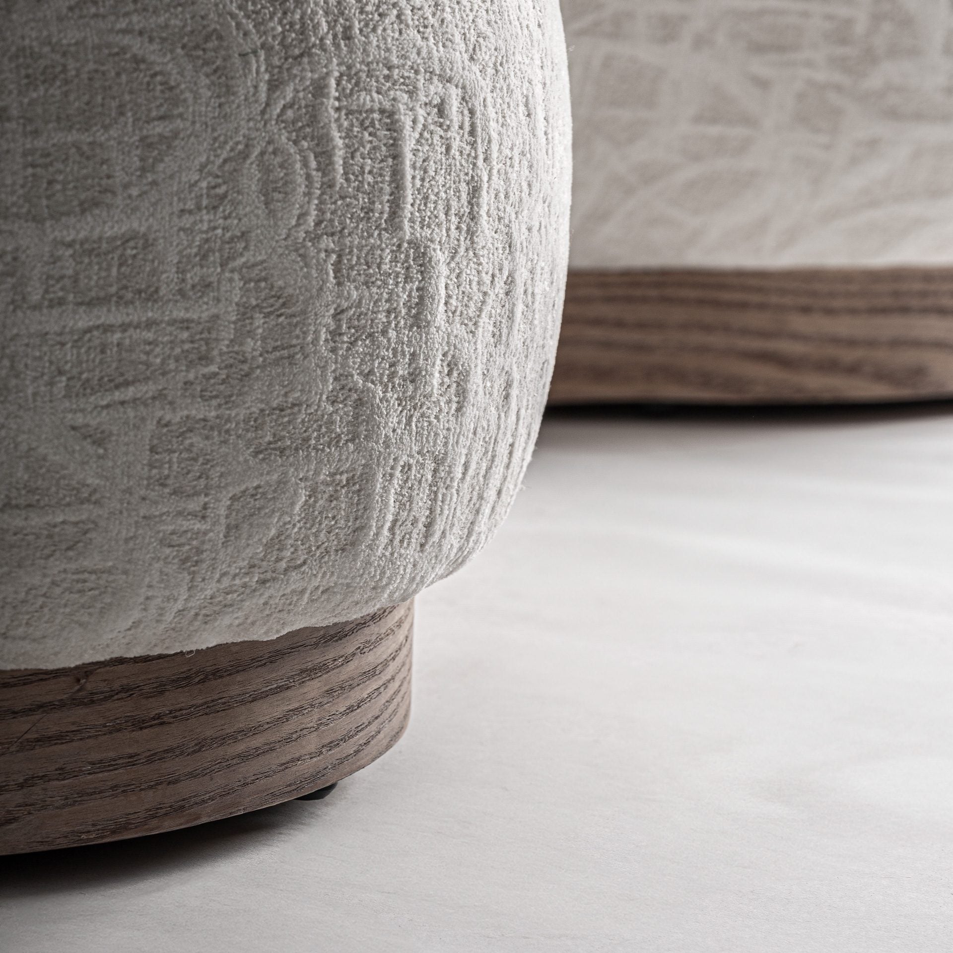 Bambua Morsbach divano tessuto crema base legno