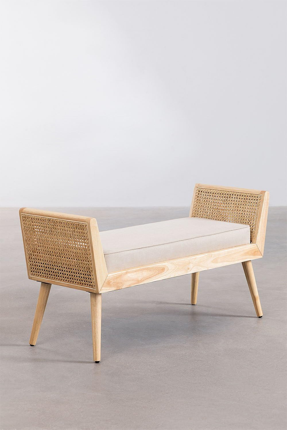 Sklum Icon Style panca 109 cm rattan con cuscino