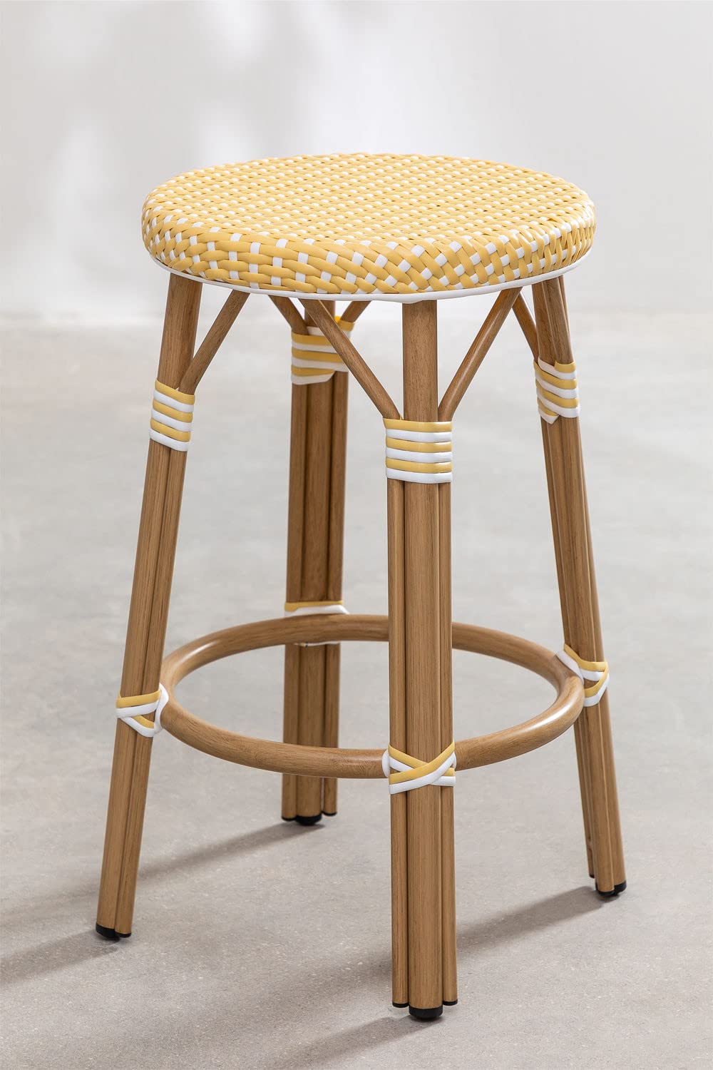 Sklum Alisa Bistro sgabello alto giardino 65,5 cm giallo