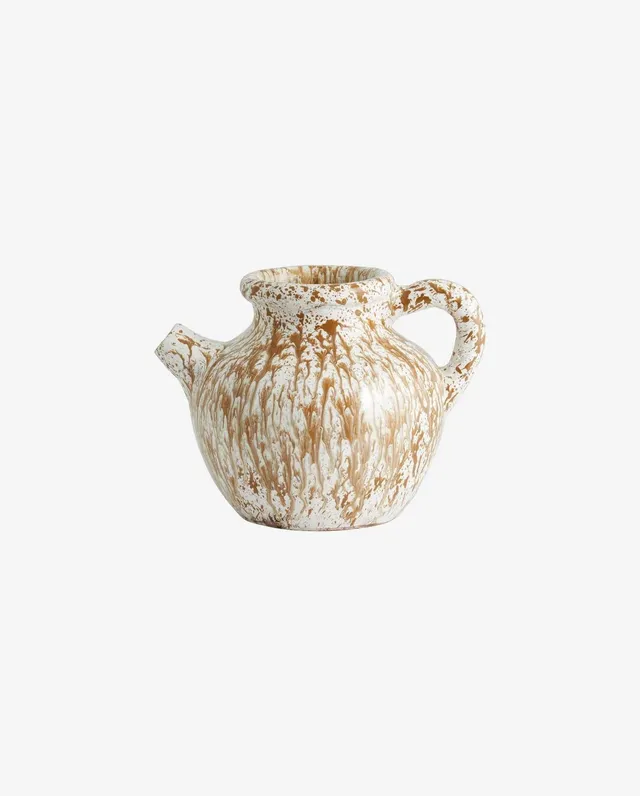 Bambua Samos vaso ceramica marrone bianco