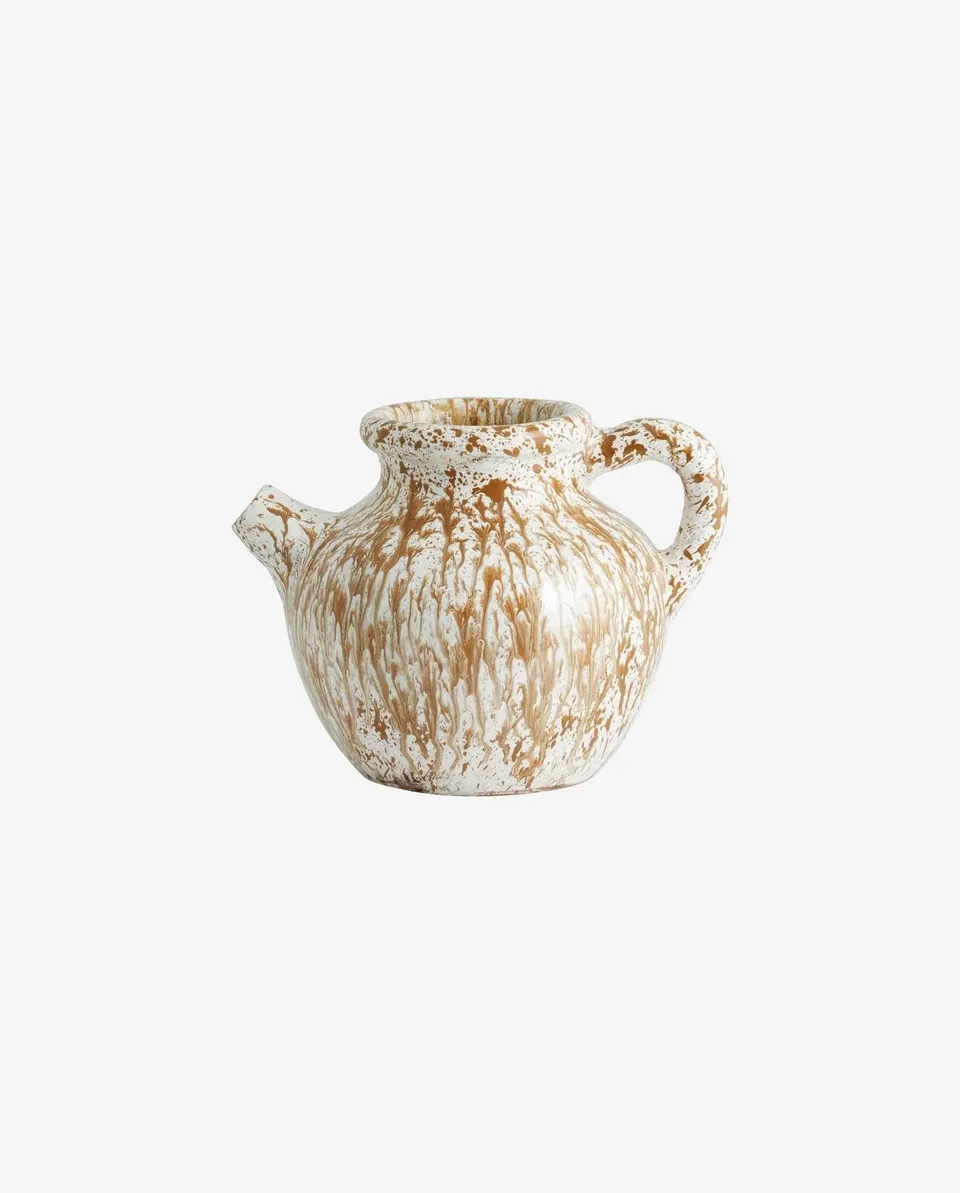 Bambua Samos vaso ceramica marrone bianco