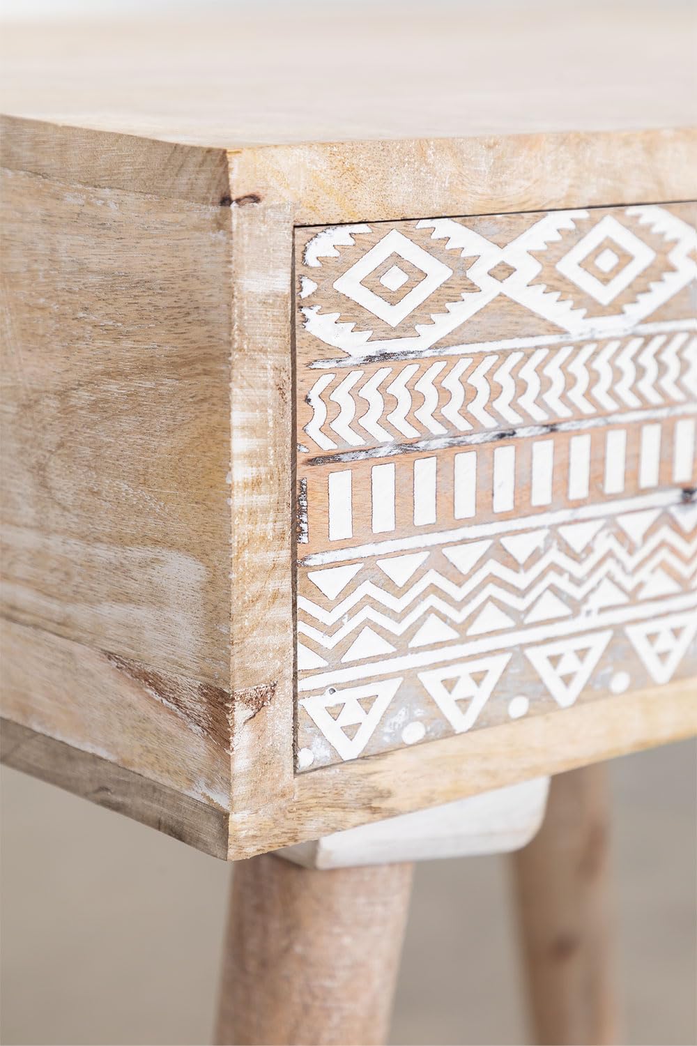 Sklum Ukurla comodino legno mango con cassetto