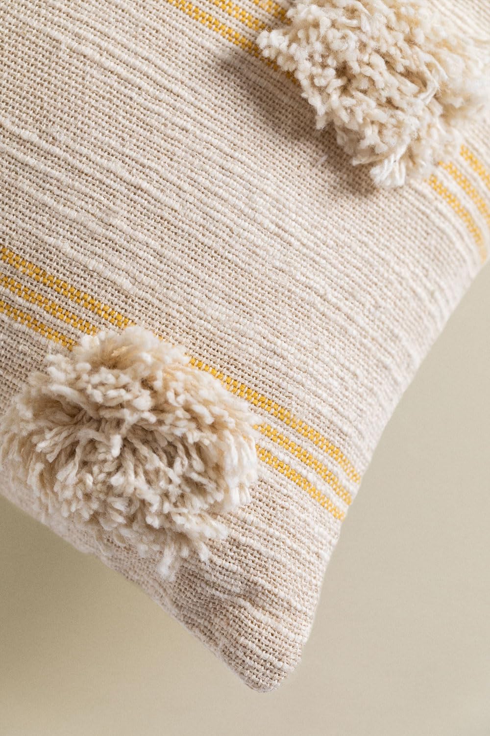 Sklum Yolu cuscino in cotone 40x40 cm naturale