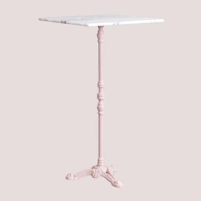 Sklum Moka tavolo bar alto quadrato 60x60 moka marmo