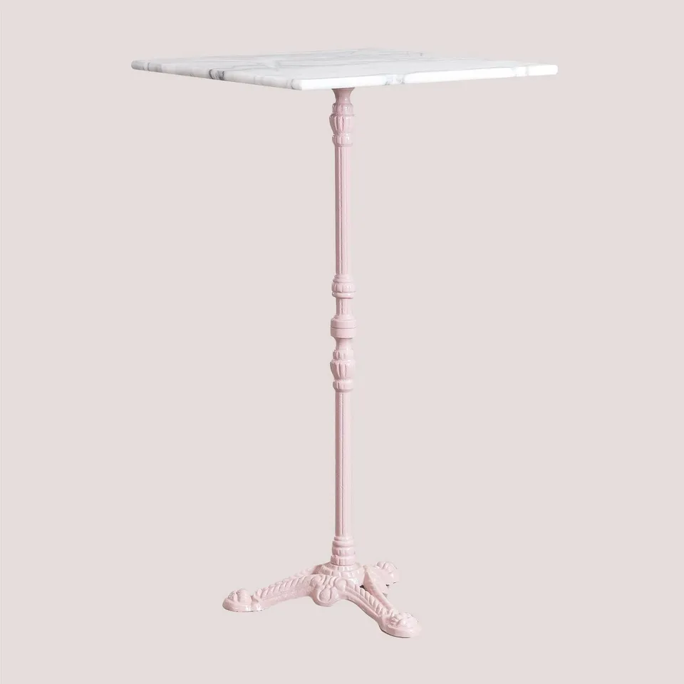 Sklum Moka tavolo bar alto quadrato 60x60 moka marmo