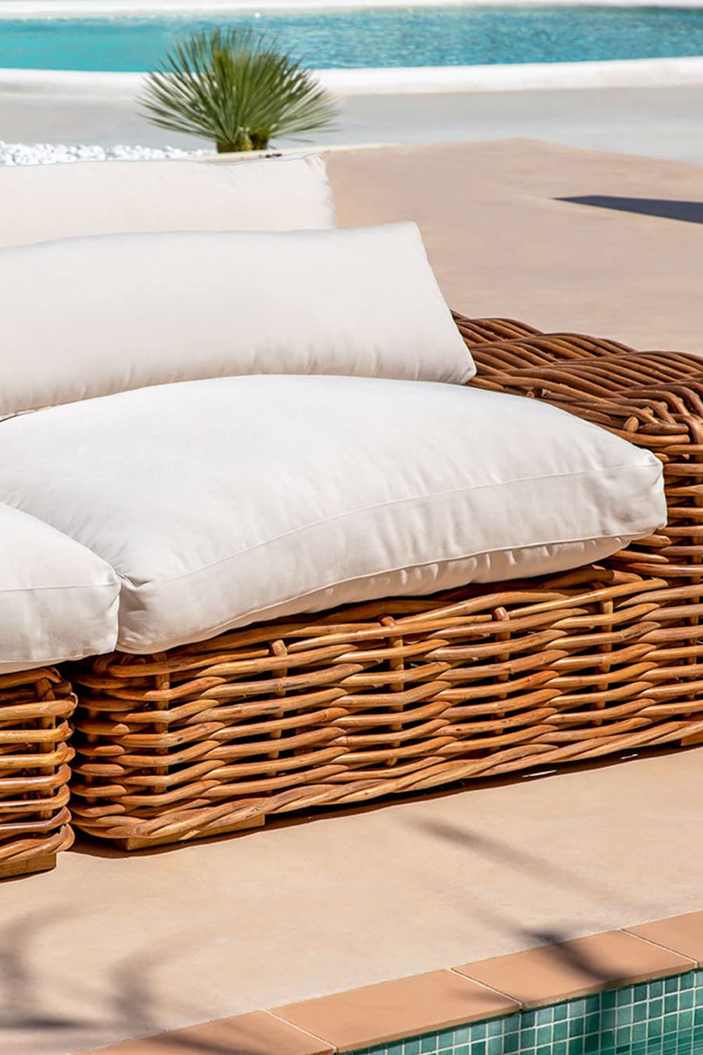Sklum Milu Style modulo divano giardino mogano