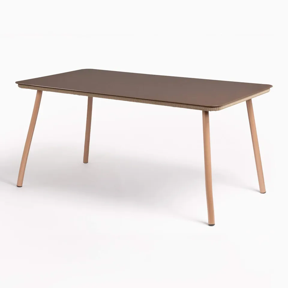 Sklum Arhiza Tavolo Giardino 160x90 cm Marrone Moka