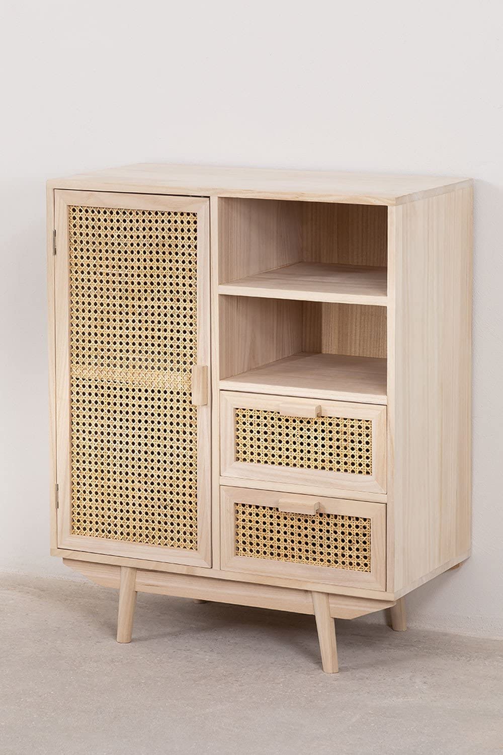 Sklum Ralik credenza legno paulownia con cassetti