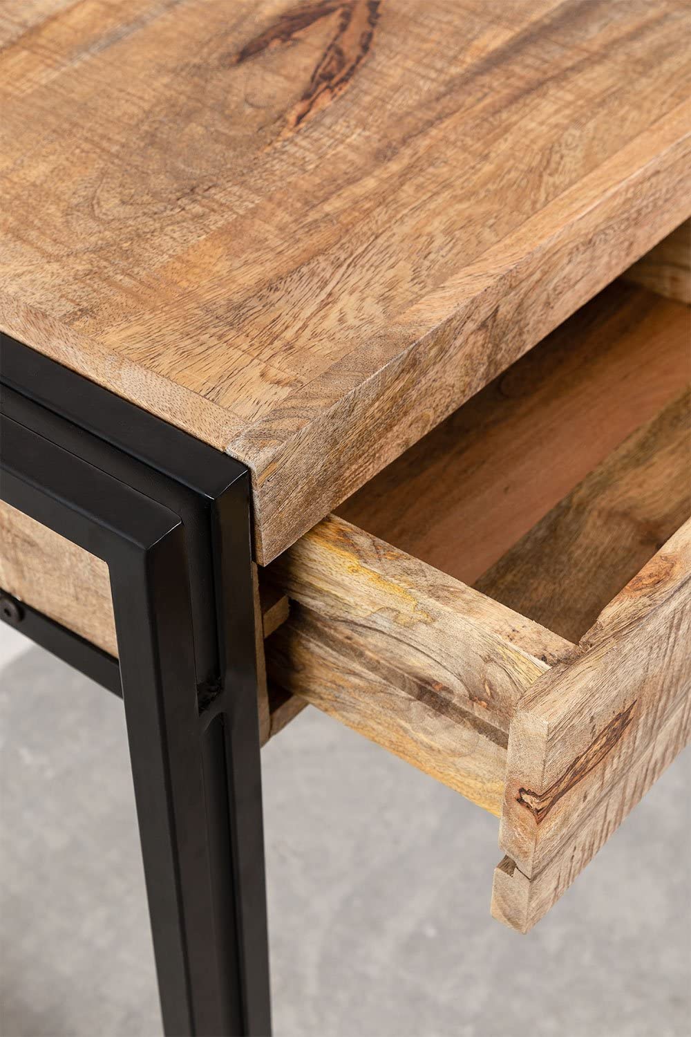 Sklum Tanem Style scrivania legno naturale 146 cm 2 cassetti