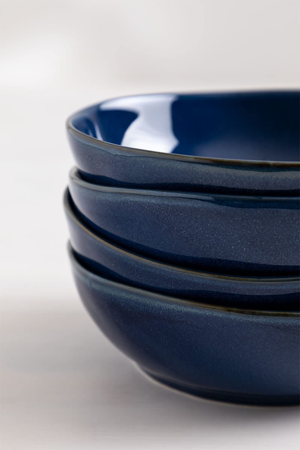 Sklum Biöh set 8 piatti blu oltremare ceramica
