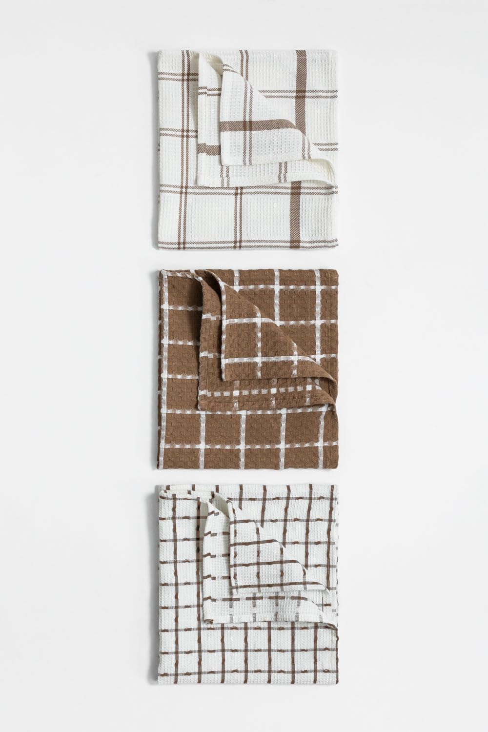 Sklum Dacost strofinacci cucina in cotone set 3 pezzi scozzese