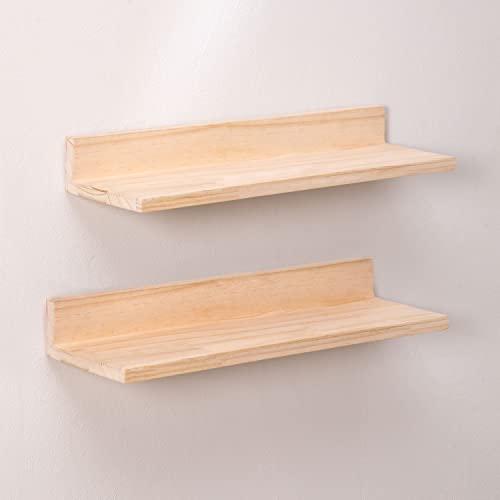 Sklum Tydor set 2 mensole parete pino 80 cm