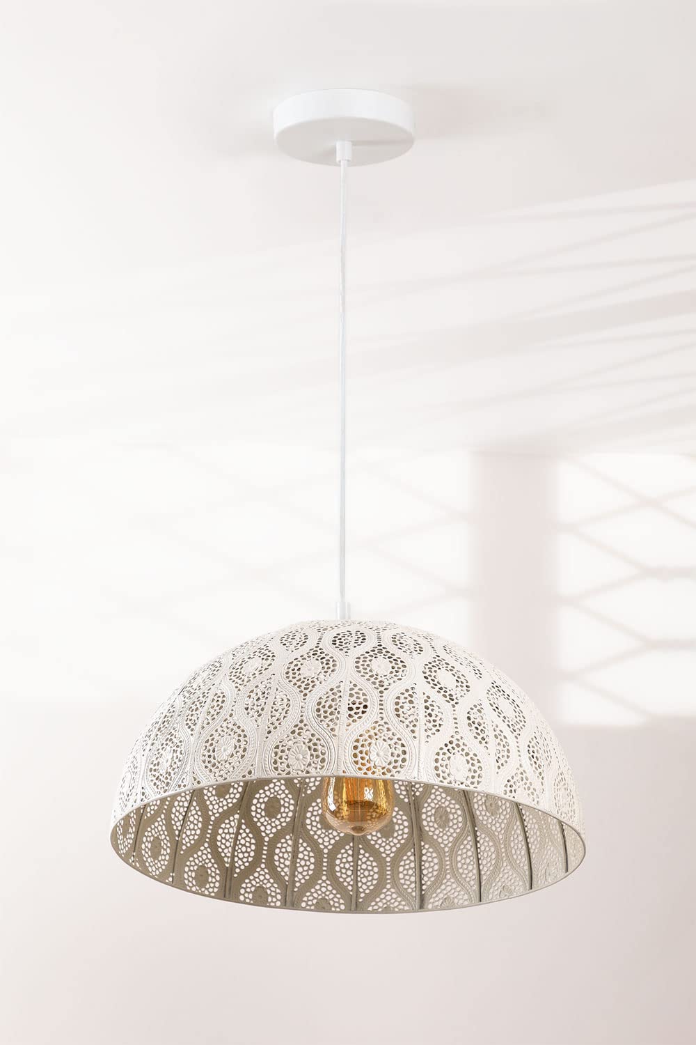 Sklum Meraki lampadario bianco antico metallo