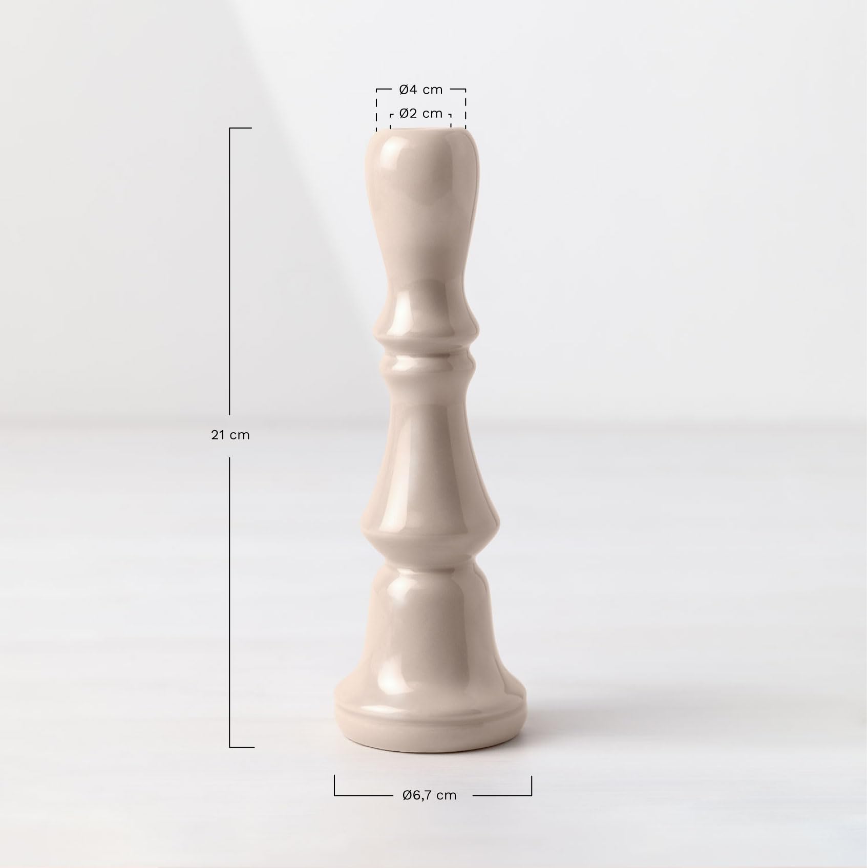 Sklum Litza vaso in ceramica cilindrico 21 cm