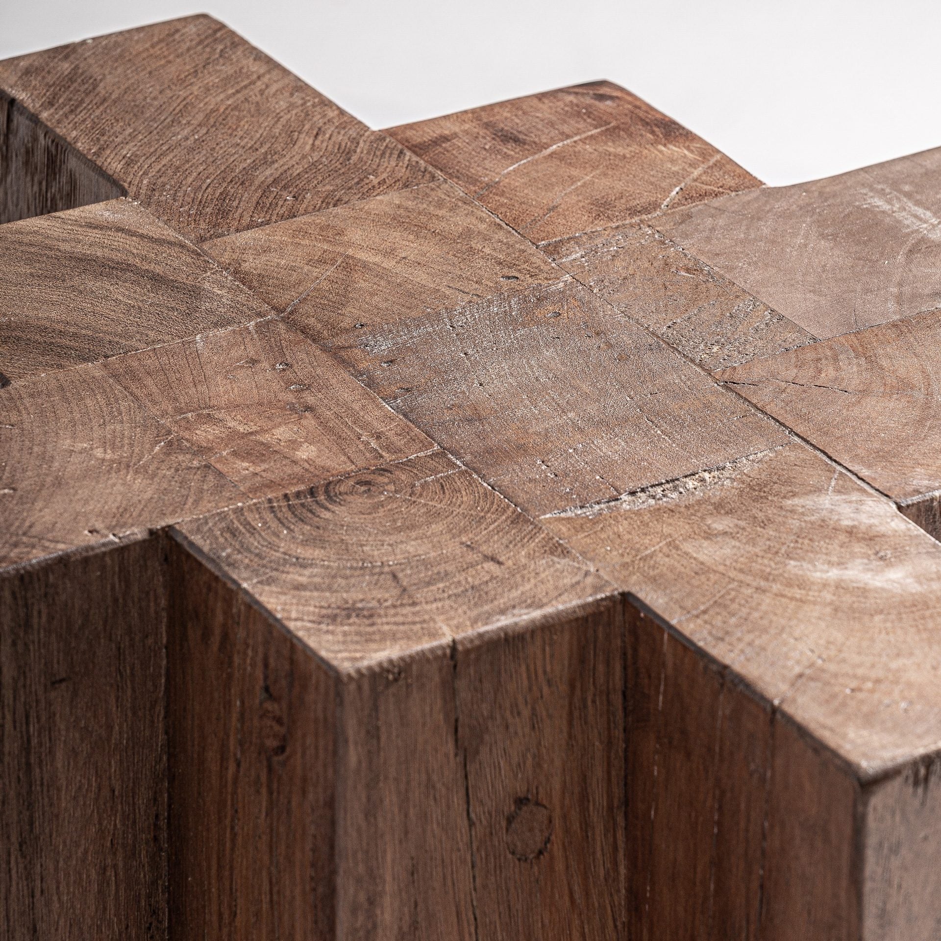 Bambua Brutalist Tavolino in Legno Sal