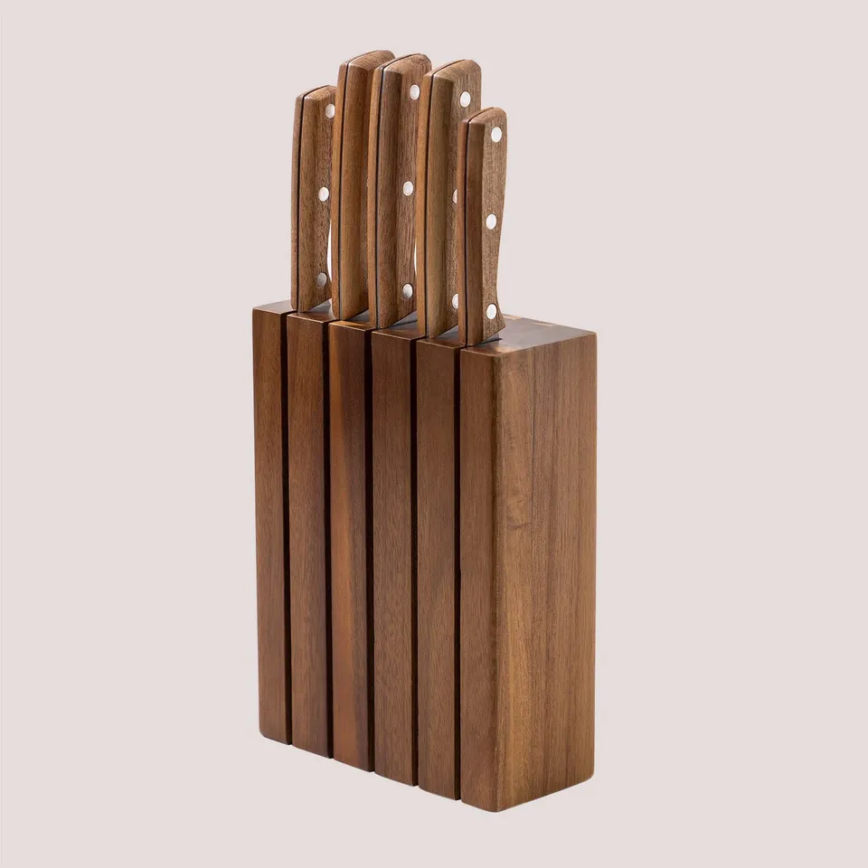 Sklum Espe set coltelli cucina con ceppo legno