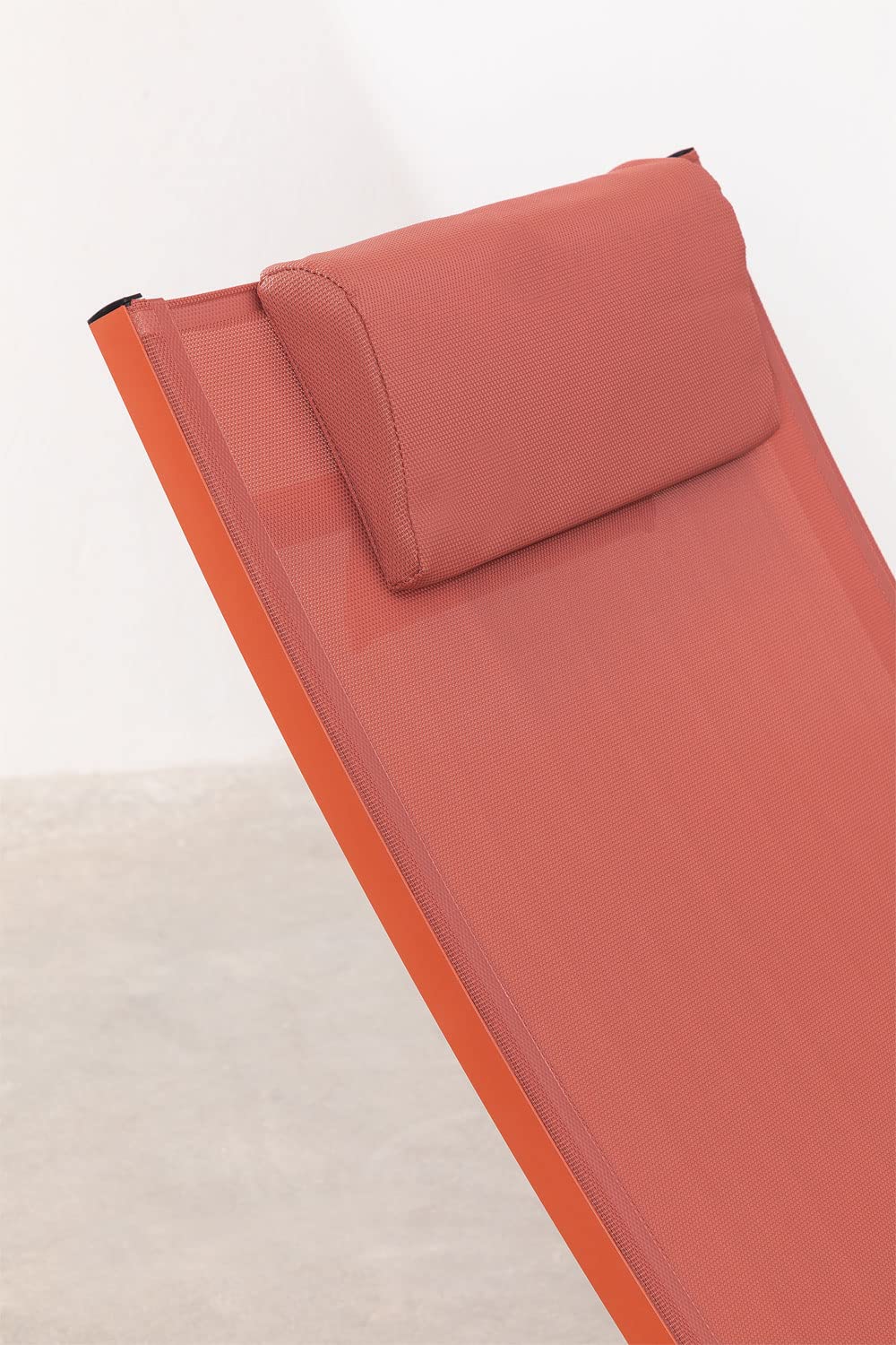 Sklum Dulem Lettino Reclinabile Alluminio Terracotta
