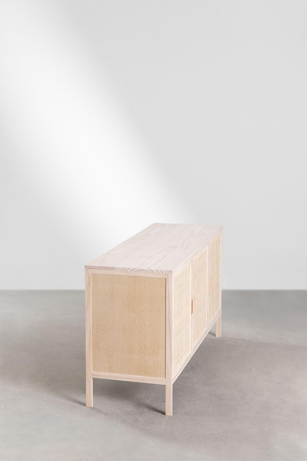 Sklum Reyna credenza in rattan e pino 136 cm