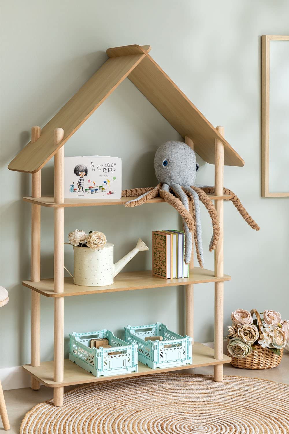Sklum Zita Kids mensola in legno 3 ripiani