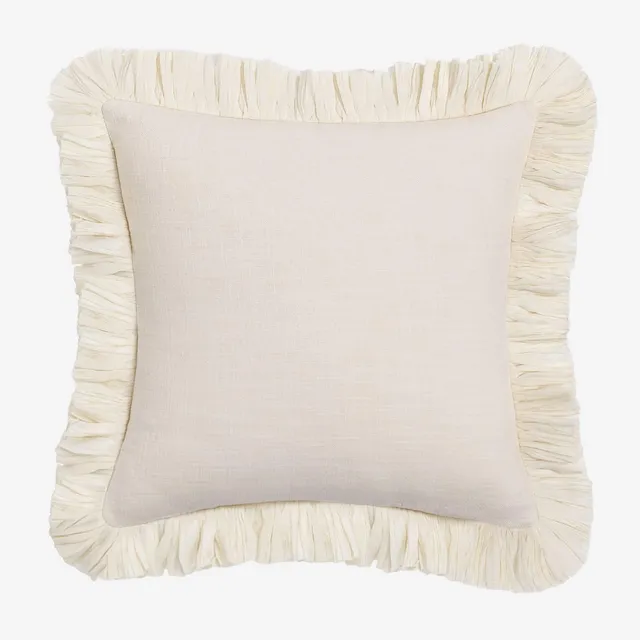 Sklum Zeiro cuscino quadrato 40x40 cm cotone sfrangiato