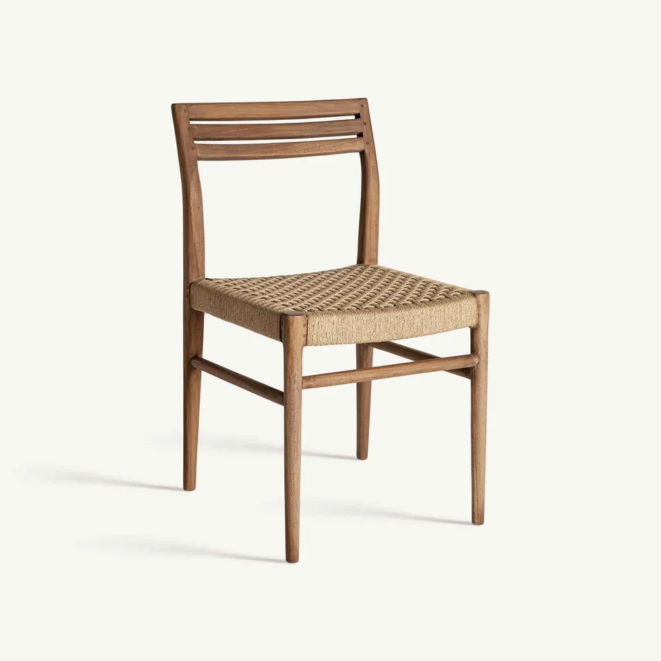 Bambua Souillac sedia pranzo teak corda