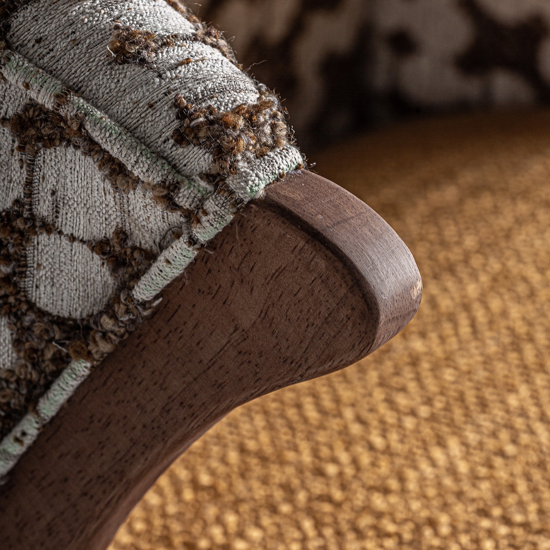 Bambua Kalesha poltrona lounge ocra legno pino