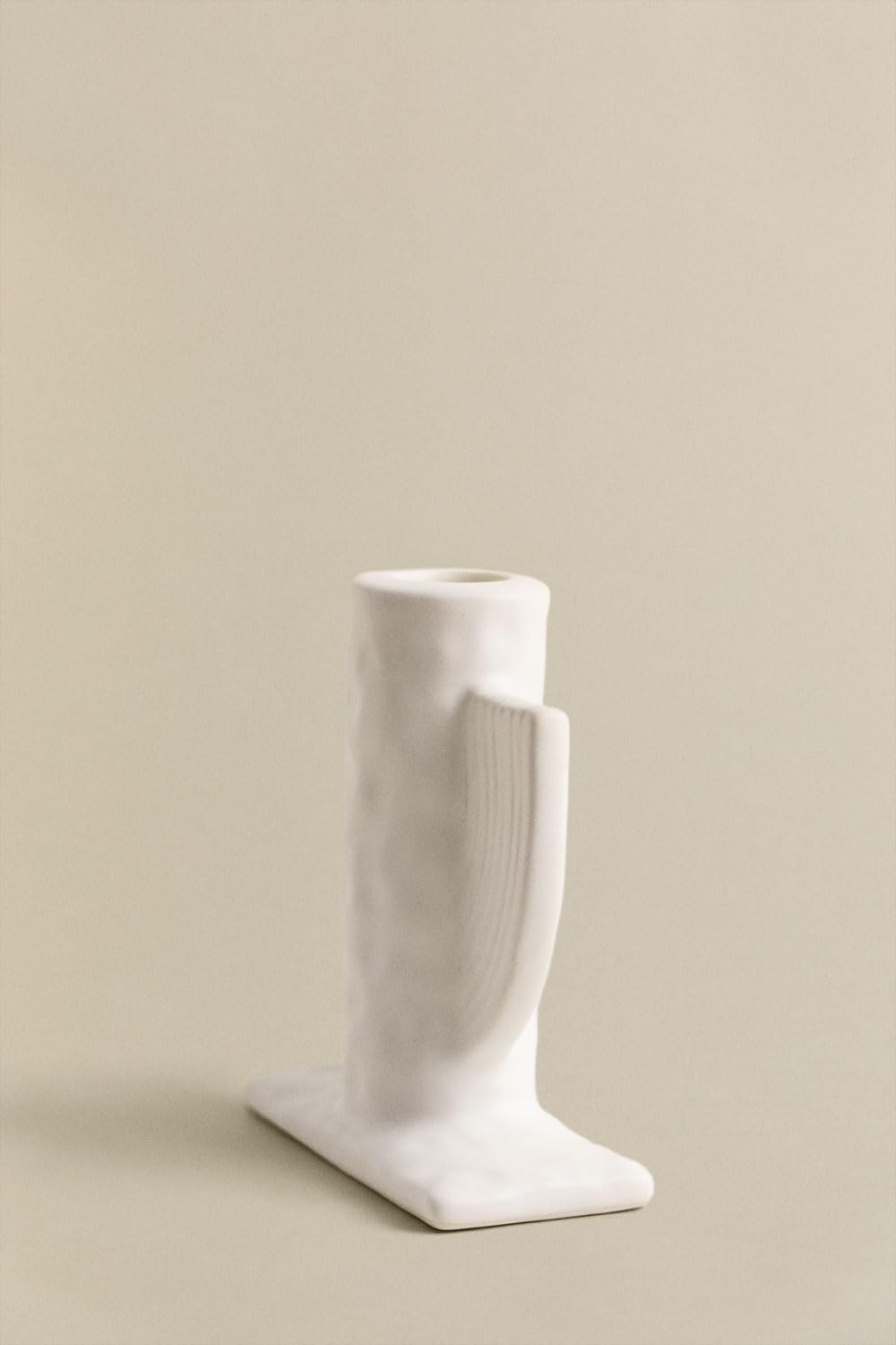 Sklum Sigurn portacandele ceramica bianco