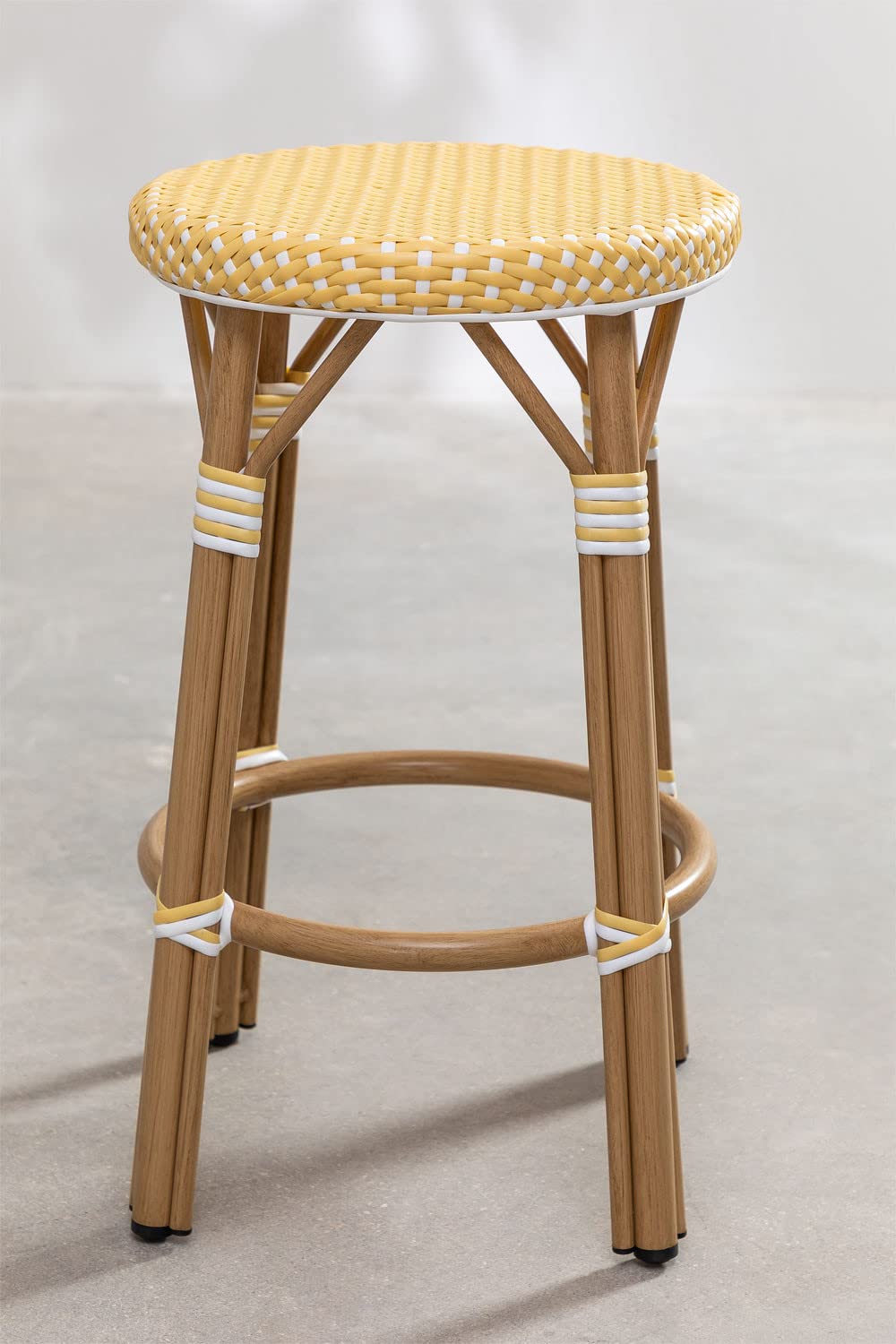 Sklum Alisa Bistro sgabello alto giardino 65,5 cm giallo