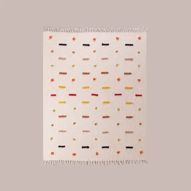 Sklum Nanki Plaid in Cotone Multicolor 122x152 cm