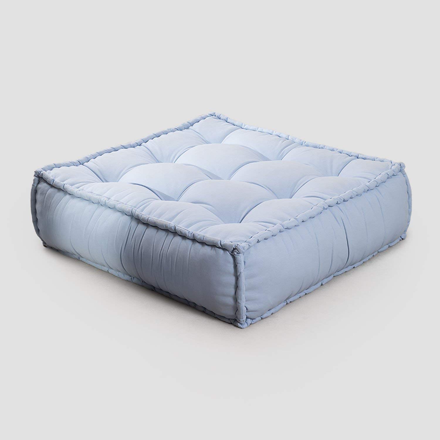Sklum Yebel Pouf Modulare Cotone Blu Celeste 100 cm