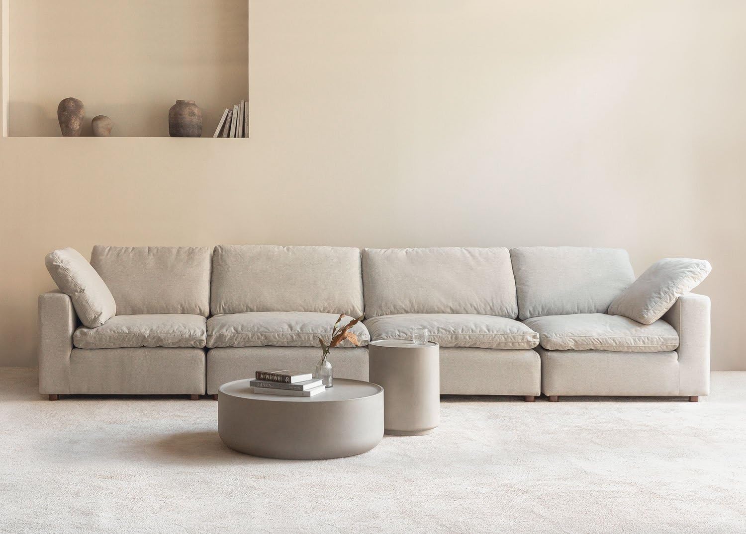 Sklum Airton divano modulare 4 pezzi poliestere 400cm