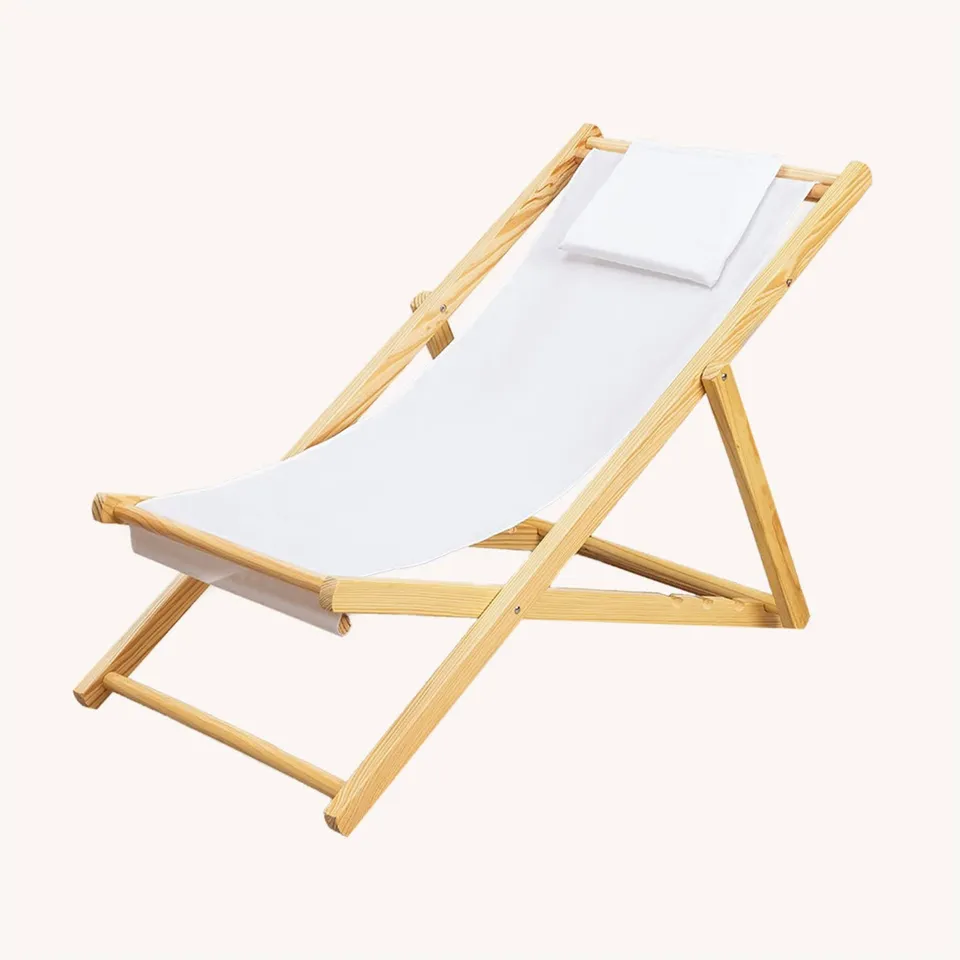 Sklum Dalma sdraio pieghevole legno bianco