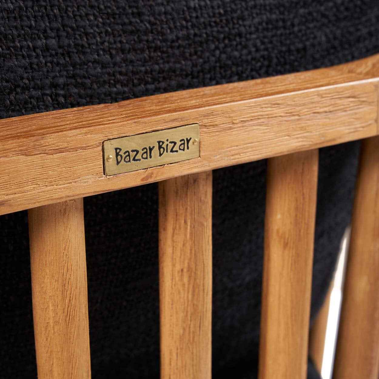 Bambua Malawi poltrona natural black teak