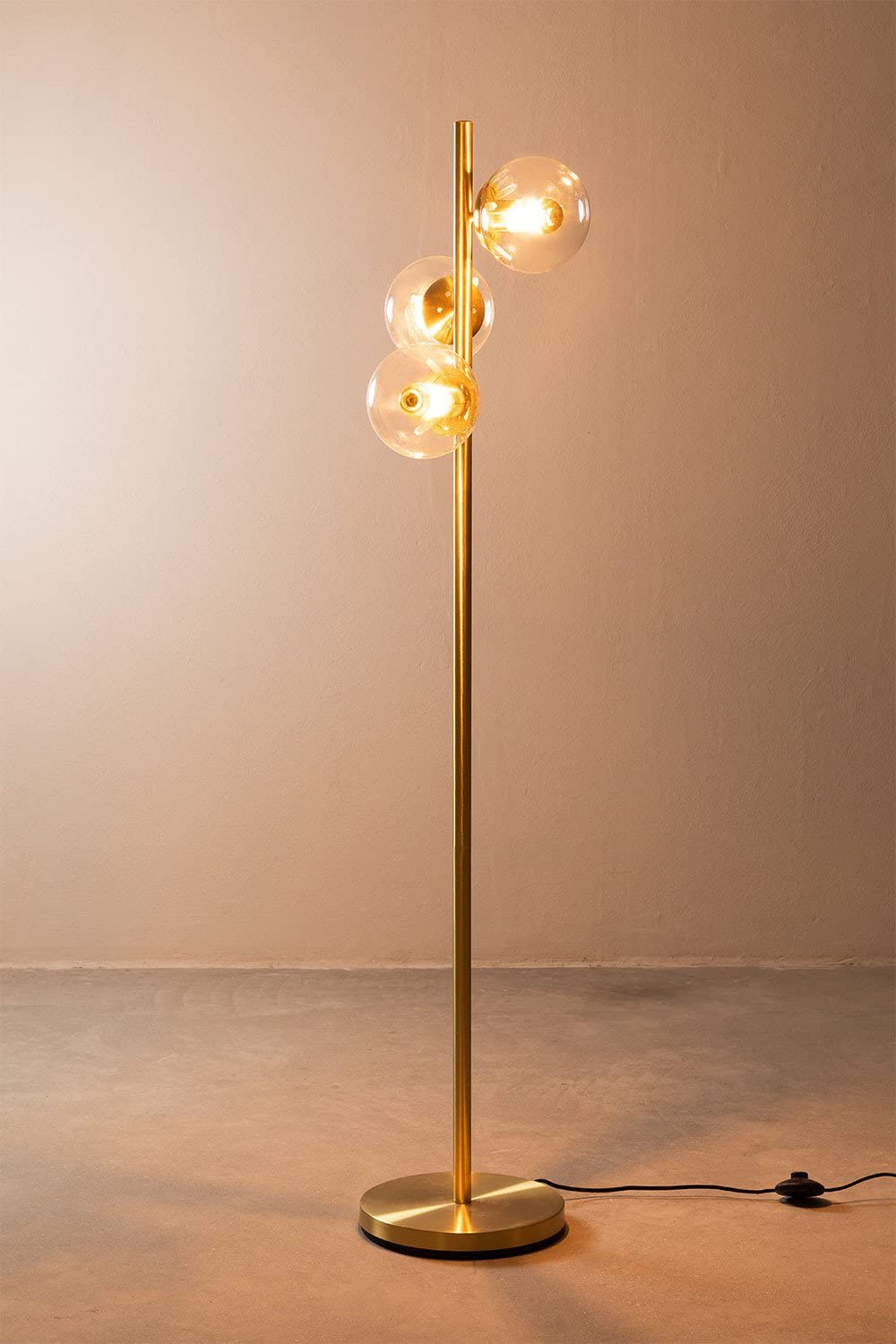 Sklum Banbi Lampada da Terra Vetro 3 Sfere 148 cm