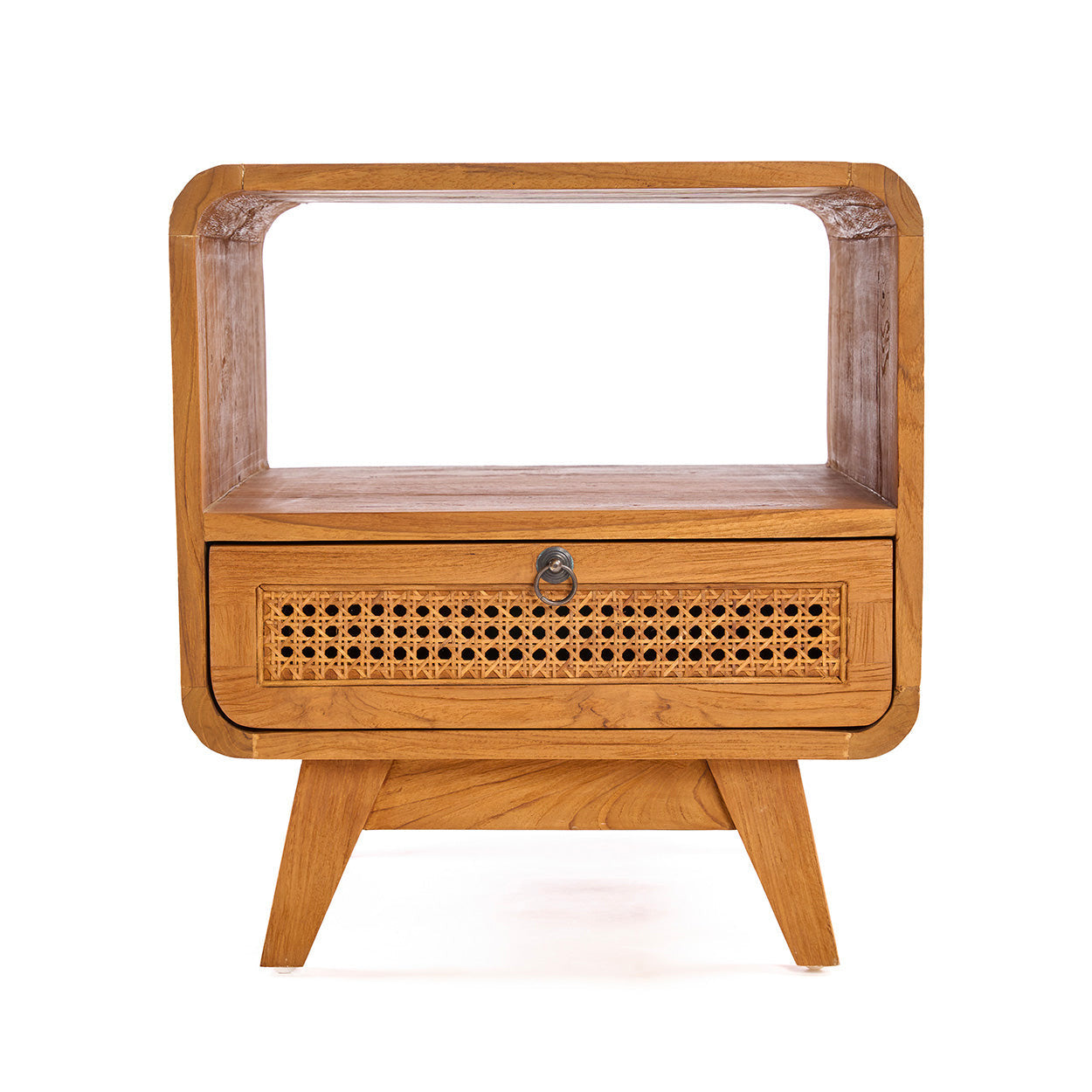 Bambua Breeze comodino in teak e rattan