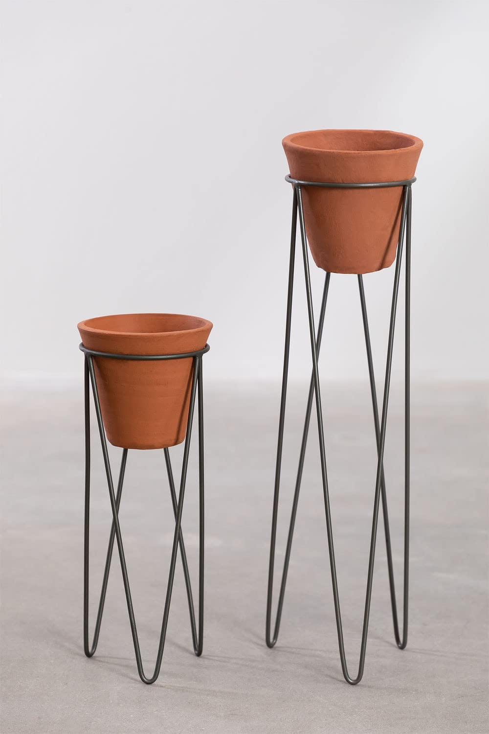 Sklum Dhin 60 cm vaso da terra ceramica treppiede
