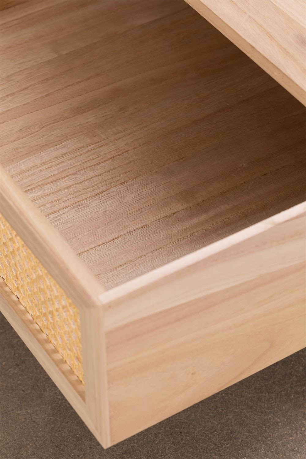 Sklum Ralik Design Tavolino Caffè Legno 120 cm Rattan