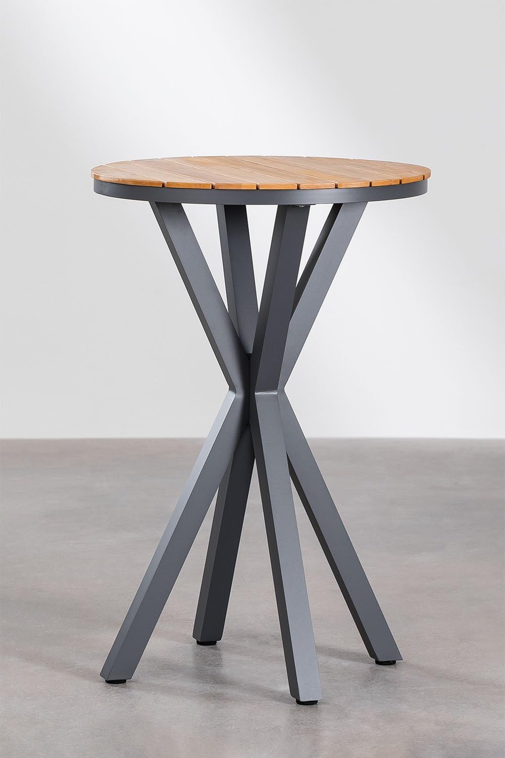 Sklum Archer tavolo bar alto tondo Ø70 cm antracite
