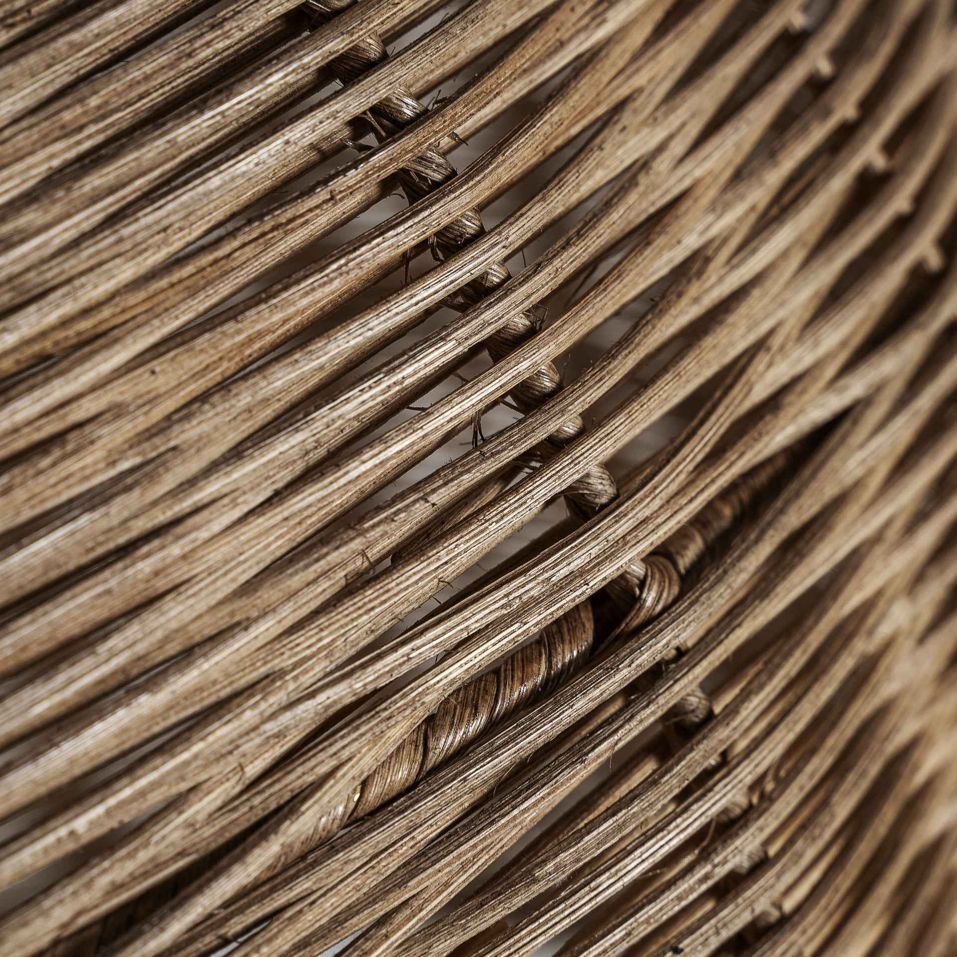 Bambua Hatelhe lampadario rattan grigio