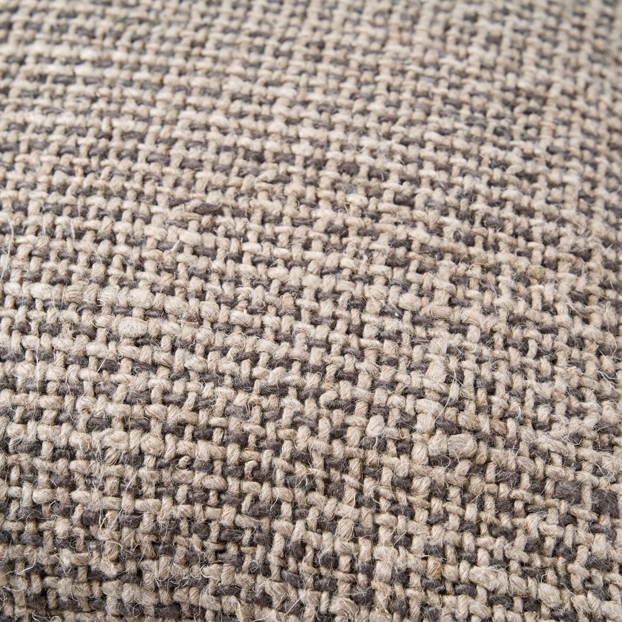 Bambua Linen Grain federa cuscino Natural Black lino