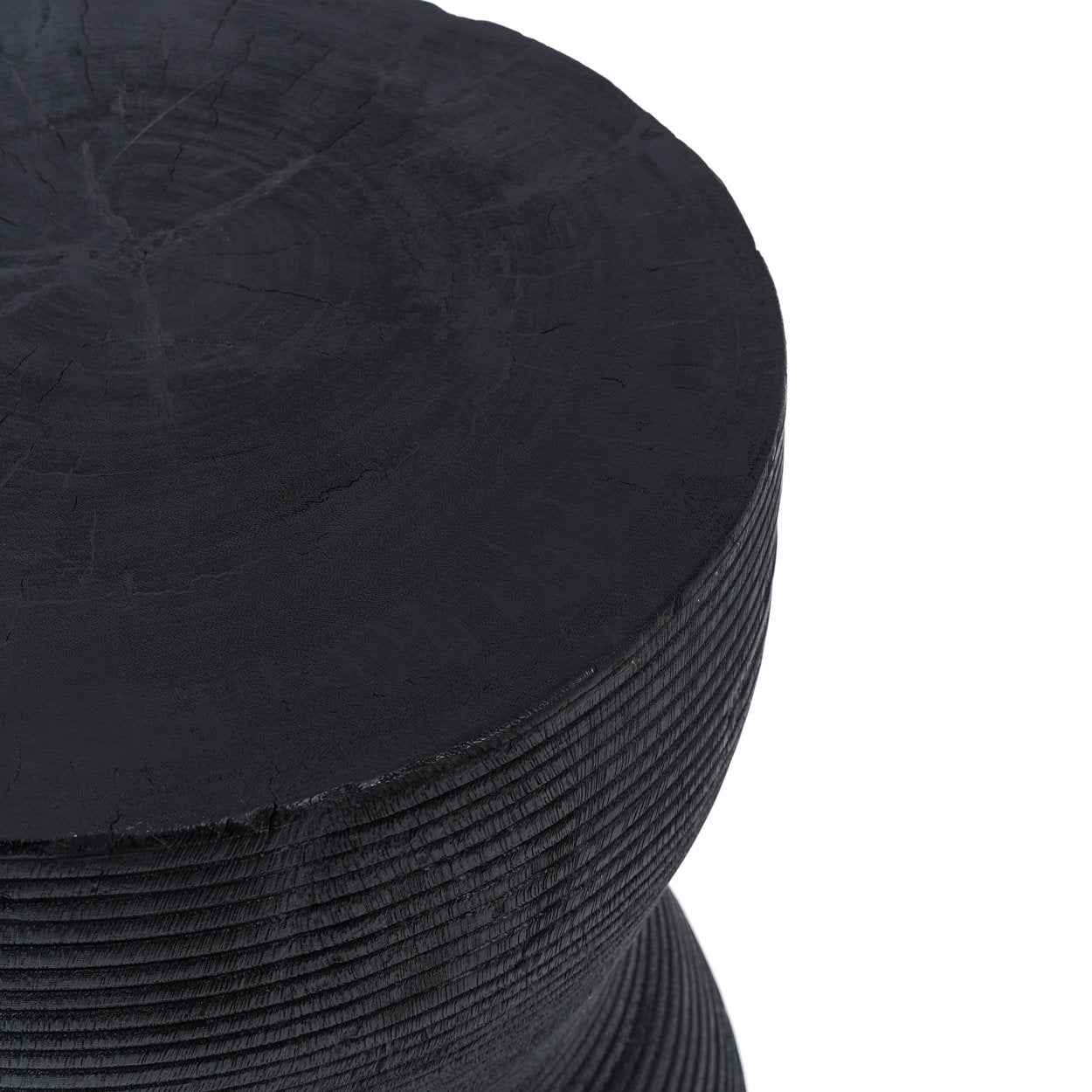 Bambua Kotoran sgabello in legno suar nero